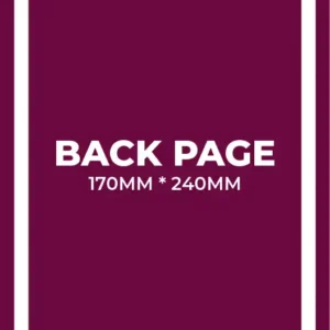 Back Page: £120