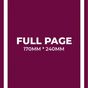 Full Page: £85